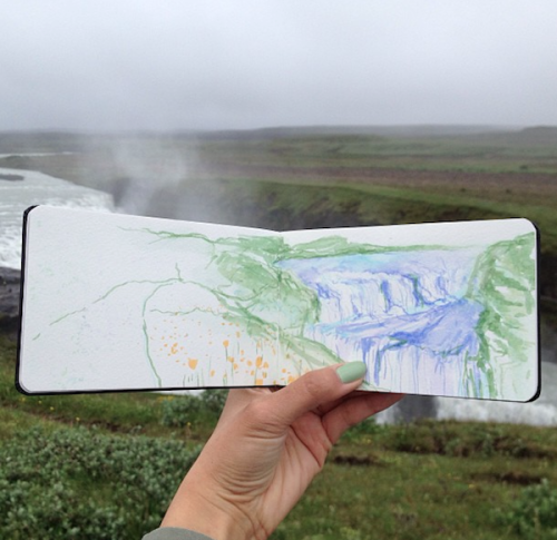 jedavu:    Art Teacher Paints Watercolor Landscapes Using Water Found at Her Destinations  Hannah Jesus Koh does not bring ordinary tap water with her when she creates watercolor paintings of her stunning surroundings. Using liquid straight from the envir