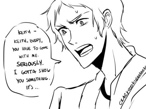 crazycookiemaniac: Hello here I am again with another cheesy Klance comic