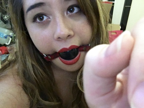 soysweetmilk:Me trying to decide if I like the look being gagged. Still haven’t come to a conclusion