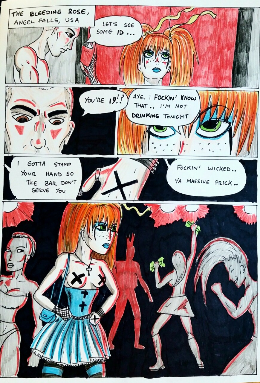 Kate Five vs Symbiote comic Page 148  Aideen makes her way to the last place Carey