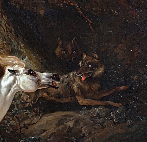 aqua-regia009:  Mazeppa and the Wolves (1826) - Horace Vernet