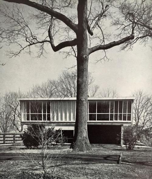 germanpostwarmodern: House (1949) built for himself in Locust Valley, Long Island, USA, by Jose Luis