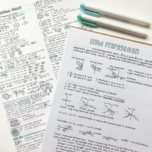 lentilstudies:  Had a physics midterm today, so here are some physics notes :-) Have a great day! in