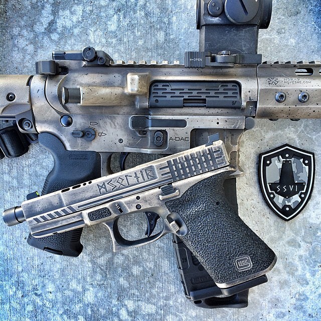glockfanatics:  A match made in Valhalla. (posted by @ssvi_llc) #glockfanatics #glockporn