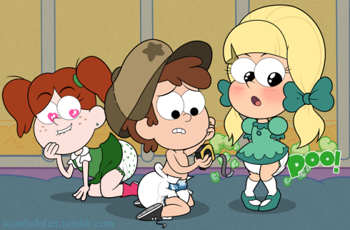 Time Tape Misadventure (Wendy, Dipper, Pacifica - Gravity Falls)Looks like the gang winded the time 