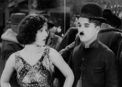 chaplinfortheages:  I love this scene in “The Gold Rush”.  She is literally