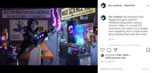 nightfurmoon:  New post from Penumbra’s instagram! Oh I LOVE this one, so many details and easter eggs!! Flug video calling her, the sisterhood of uwu, the cult having a booth at a science expo.. x’DSource below!