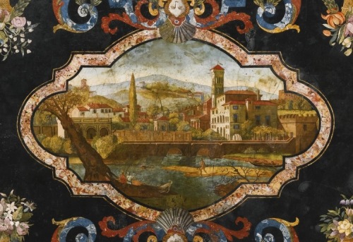 theladyintweed:Italian Scagolia Table Top Tuscany  Circa 1735 £182,500 Sotheby’s Princely Taste 
