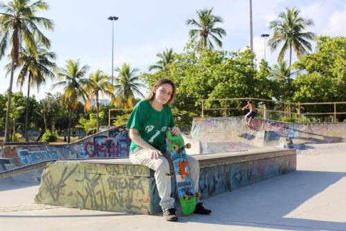 humansofnewyork:    “I first started coming out here when I was thirteen years old. I was the only girl in the beginning. It was intimidating. The guys would try to make me angry. They’d call me ‘dyke.’ They’d roll their skateboards in front