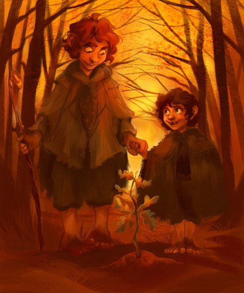 kallielef:  A celebration of Bilbo and Frodo’s birthdays, and the first week of Autumn. 