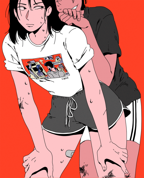 choodraws:[choo x fukumono] got a chance to collaborate with KiruMade to do some tshirts  only a cou