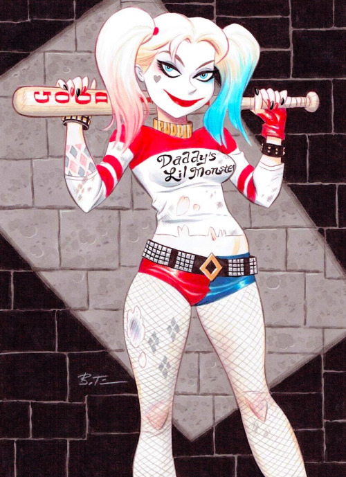 dcvertigodaily:  Cinematic Harley Quinn by Bruce Timm. 