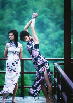 sirbind:  Two tied lovely asian ladies out for some fresh autumn air