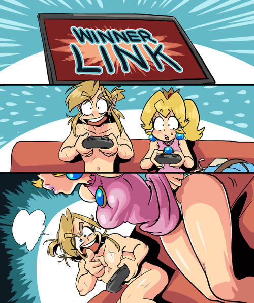 dconthedancefloor: Peach never lose  In all kinds of ways &gt;:3c more Link x Peach for ya 