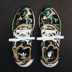 phuckindope:  Bape x Adidas NMD. 🐒🔥