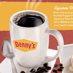dennys:  Tumblr user itslikeadisco doodled this “coffee monster”—so we thought we’d bring it to life. 