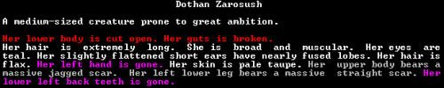 i just wanna say that Dothan Zarosush is a fucking trooper because even after all this she’s still beating goblins up with her hammer I just guess she’s keeping her pancreas in with one hand and smashing heads with another