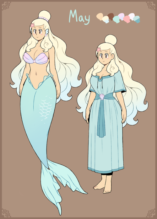 Name: May StrandAge: 21Gender: FemaleRace: Shallow water mermaidAlignment: Neutral GoodOccupation: A