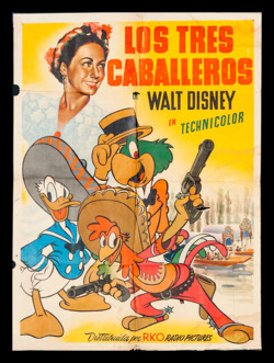 animationproclamations: From Mexico, a one sheet movie poster for Walt Disney’s The Three Caballeros!