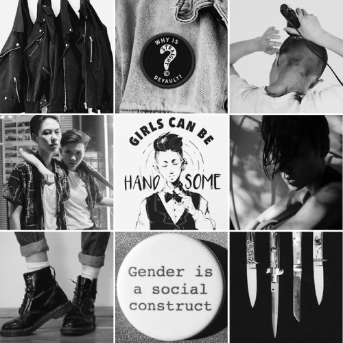 Butch Lesbian Moodboard x - Middle Print - x