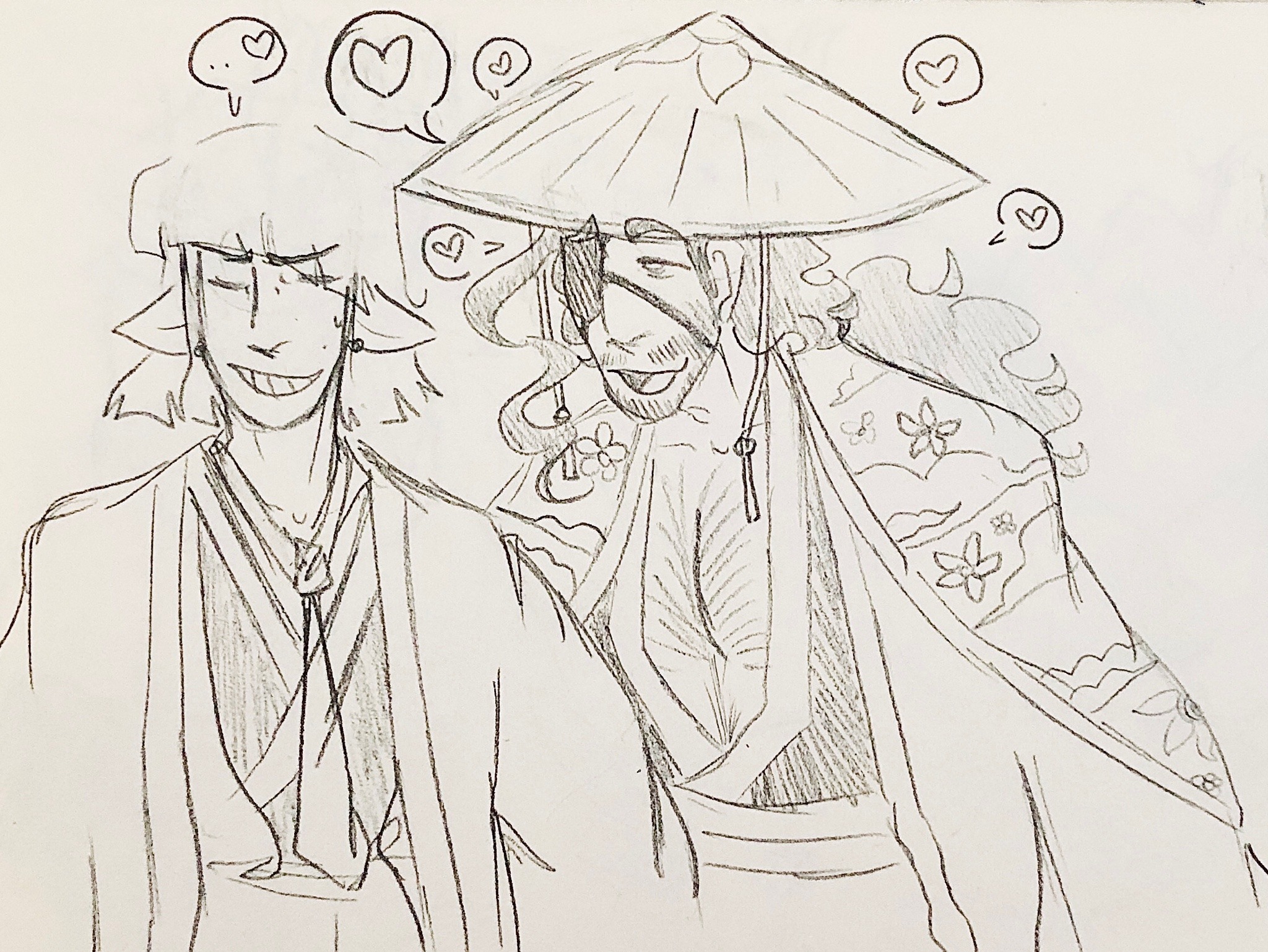 malewife-urahara:Just some flirting you know how it is in the gotei
