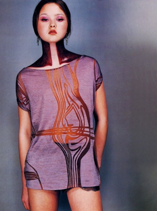 bandtshirt:devon aoki by horst diekgerdes for dazed, 1997