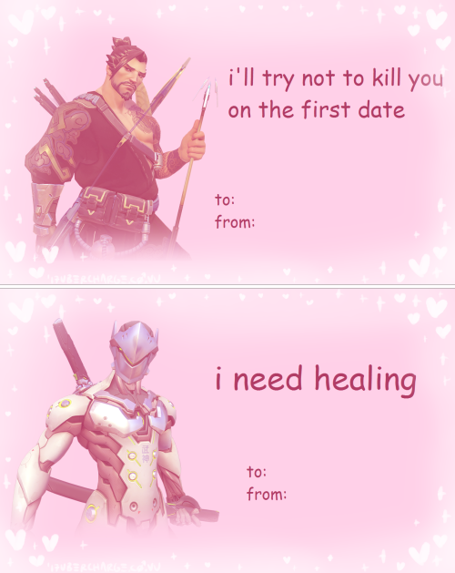 novatoast: loki727: anotherdullguy: ubercharge: overwatch valentine’s day cards. getting them 