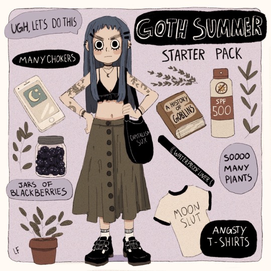 goth summer clothes