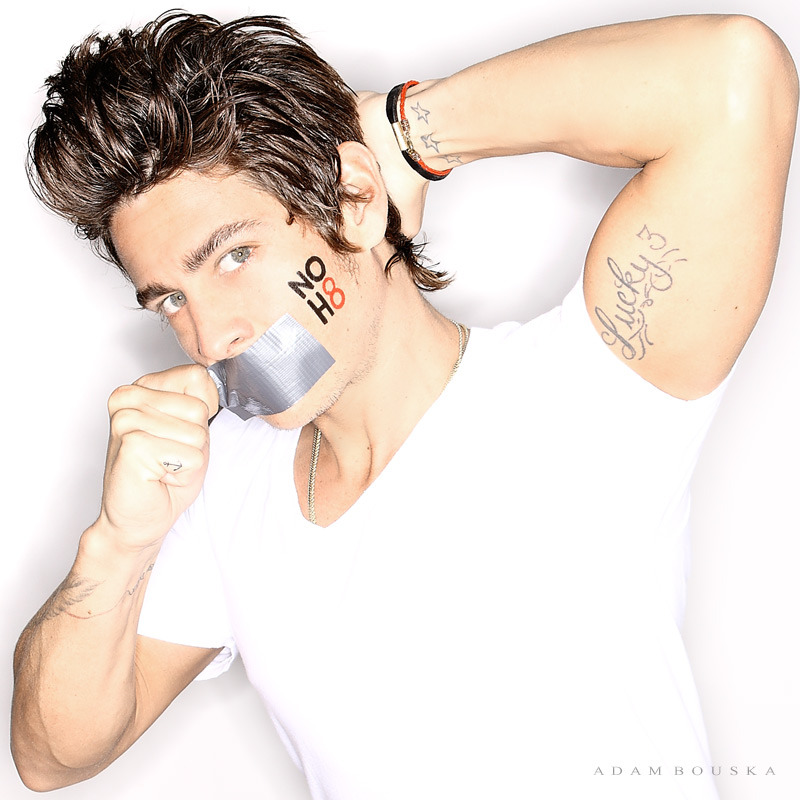 criscorvinus:  Actor Trevor Wright for NOH8 | NOH8 Campaign  A few years back I starred