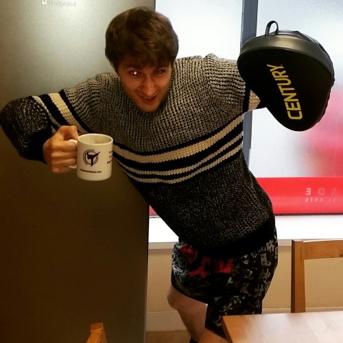 mixed-martial-lee:Ready for some reet gud northern English martial arts.Lovely sweater, Sam.Put thee