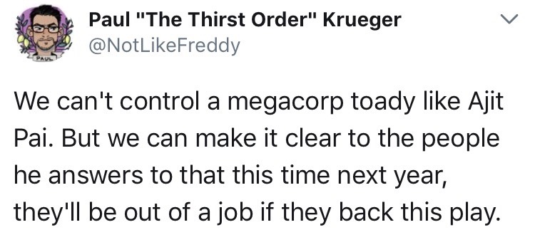 fanfictionfridge:  Transcription: Paul “The Thirst Order” Krueger@NotLikeFreddyNov