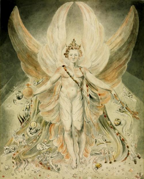 “Satán en su gloria original”. Por William Blake, 1805. 