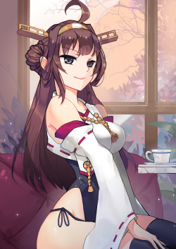 twin-tailed: Kongou by  不人氣  