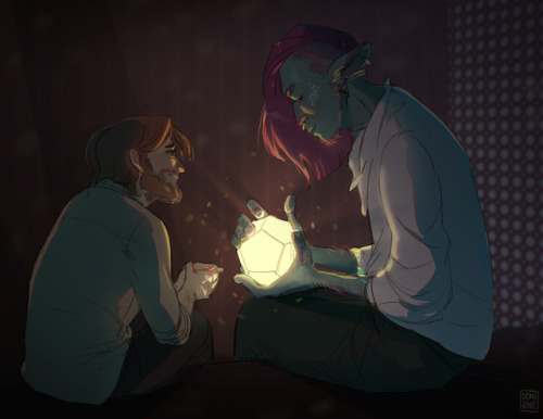 domirine:mods are asleep post caleb and caduceus geeking out over the Spiky Ball of Rerolls