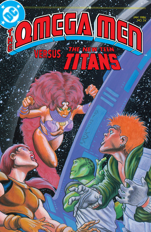 comicsqualityreviews: NEW TEEN TITANS #15-19, OMEGA MEN #34-35DECEMBER 1985 - APRIL 1986BY MARV WOLF