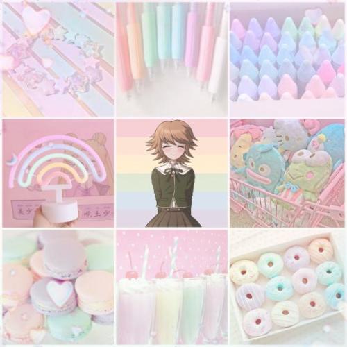  — ꒰  ♡  ꒱ Pastel Rainbow Chihiro Fujisaki mood board For Anon! Please have a good day!