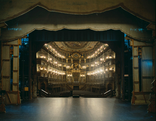 itscolossal: The Fourth Wall: A Rare View of Famous European Theater Auditoriums Photographed from the Stage