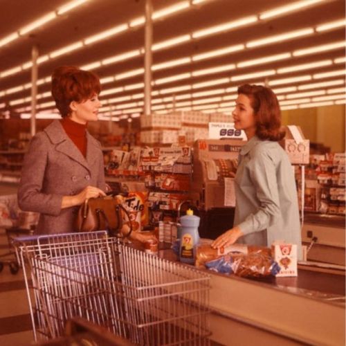 vintageeveryday:  Cool pics that capture inside the ‘60s stores.