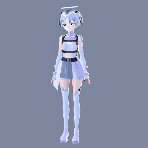 New avatar named 2YN for AR + VR. All the outfit textures are available for download to use on your 