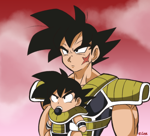 rcasedrawstuffs: Bardock Father of Goku   It was Bardock’s day to watch Kakarot, silly idea that came to me last night.I liked Dragon Ball Minus, I know other people don’t so that’s why I drew both versions of Bardock   