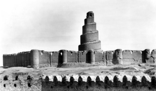 Great Mosque of Samarra, Iraq, circa 1911.