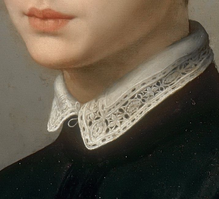 rubenista:  Detail of Portrait of a Young Sculptor (possibly Baccio Bandinelli) by