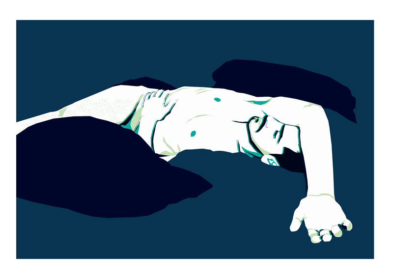 homoillustrated: homo-globine:  I found love in my bed, it’s sleeping peacefully
