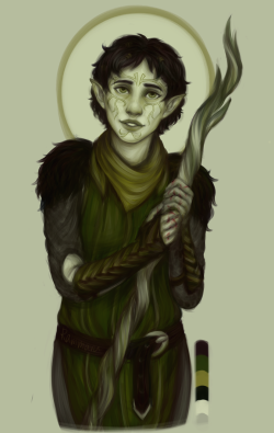 oh-hon:   Could we, perhaps, do battle with a pack of pretty flowers or soft bunnies next time? I’d do much better.   My fav flower blood mage - Merrill in #18 from color palette challenge. 