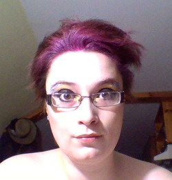 Temporary hair dye and too much kohl&mdash;I think I’m almost ready. Just need some clothes.