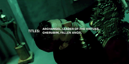 darthvcder:crowley as the fallen archangel raphael (insp)