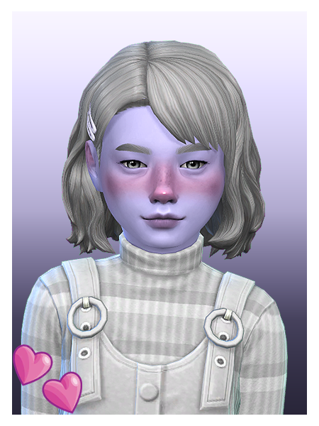 xvampiresimmerx:@stardze‘s/@an0nymousghost‘s Hazel Hair for Kids &amp; TotsRecolored