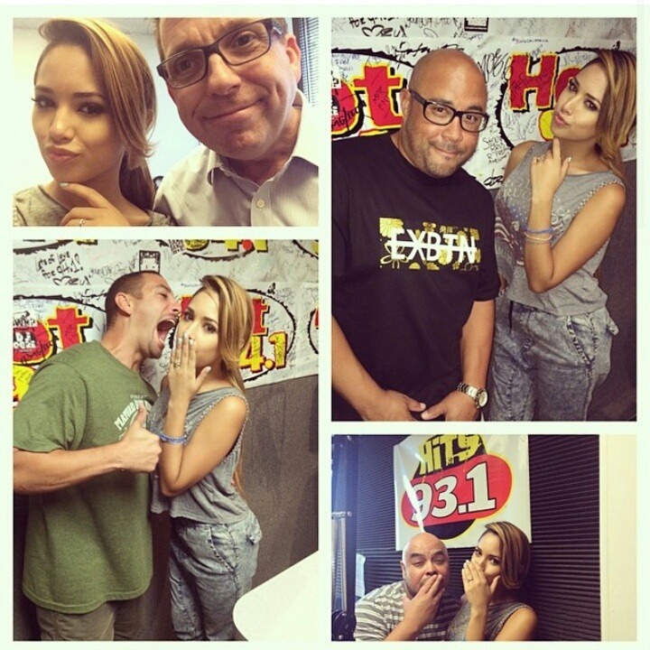 mizzjasminevillegasnewz:  So good seeing everyone at @hot941 @hits931 @realboblewis