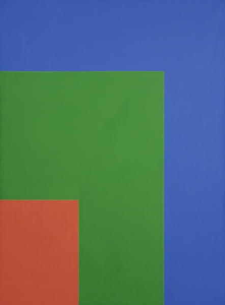 nursary:    Ellsworth Kelly, “Red Green Blue,” 1964, oil on canvas 90 x 66 in.