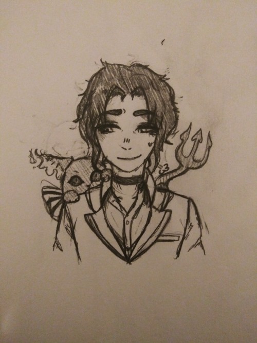 Ah, If It's Not Too Much, Could You Draw My Twst OC Kallisto? Perhaps A Bust Shot With Grim On Their